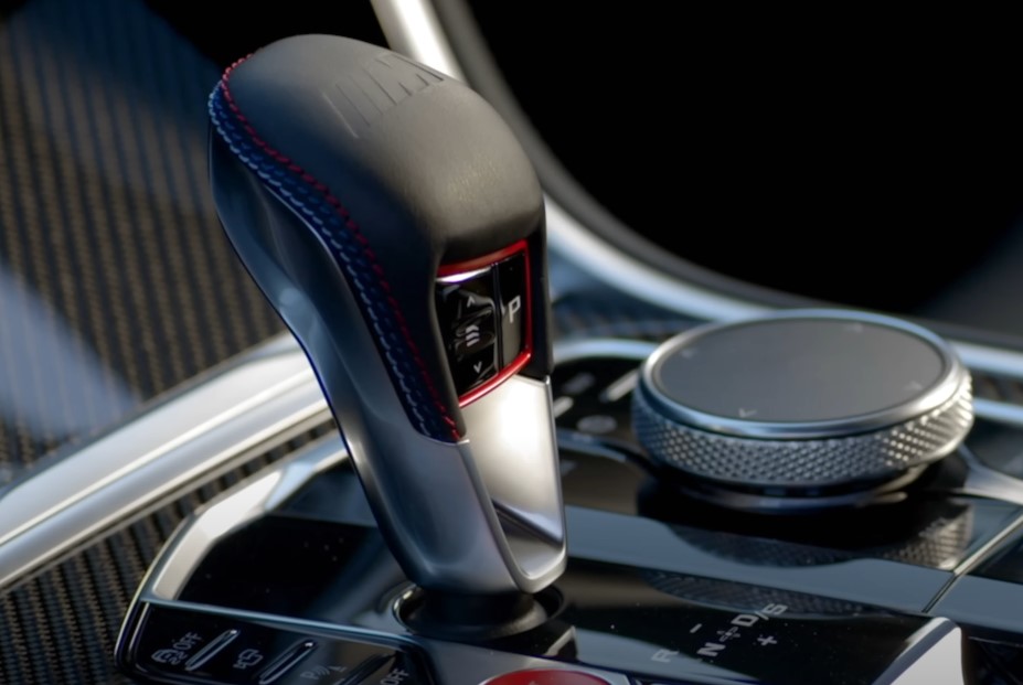 Close up of a gear shifter