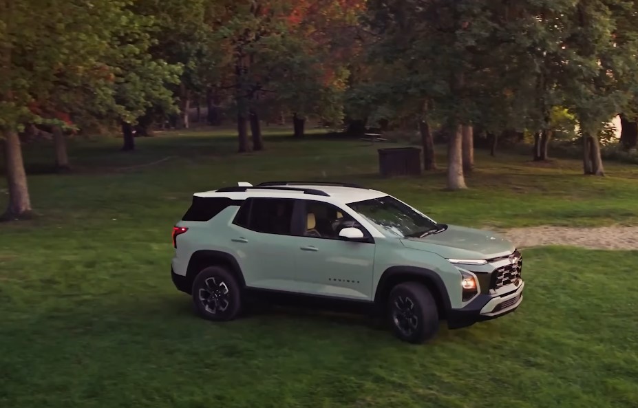 New Chevrolet Equinox parked on the grass