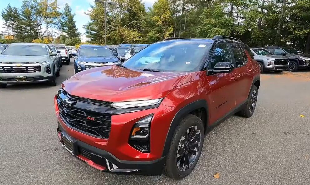 Red sporty RS trim level of the Chevy Equinox