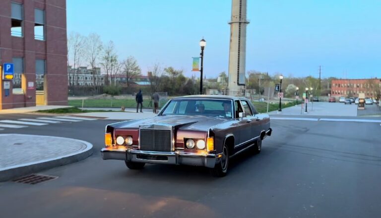 1978 Lincoln Continental parked on the street