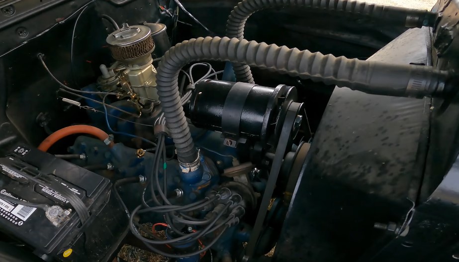 Engine of 1948 Ford truck