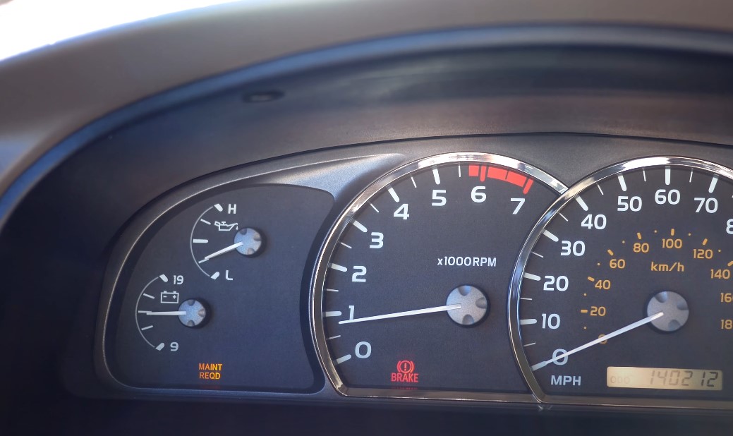 Dashboard of the Toyota Tundra truck