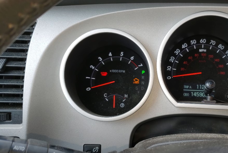 Check engine light in Tundra truck