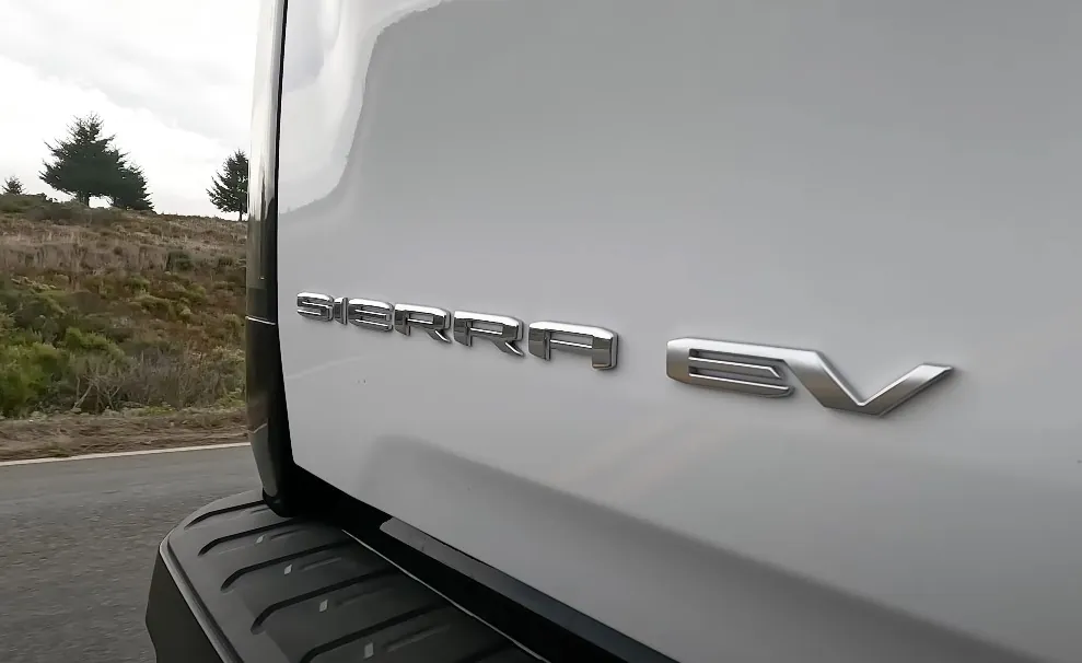 Denali EV emblem on new Sierra truck