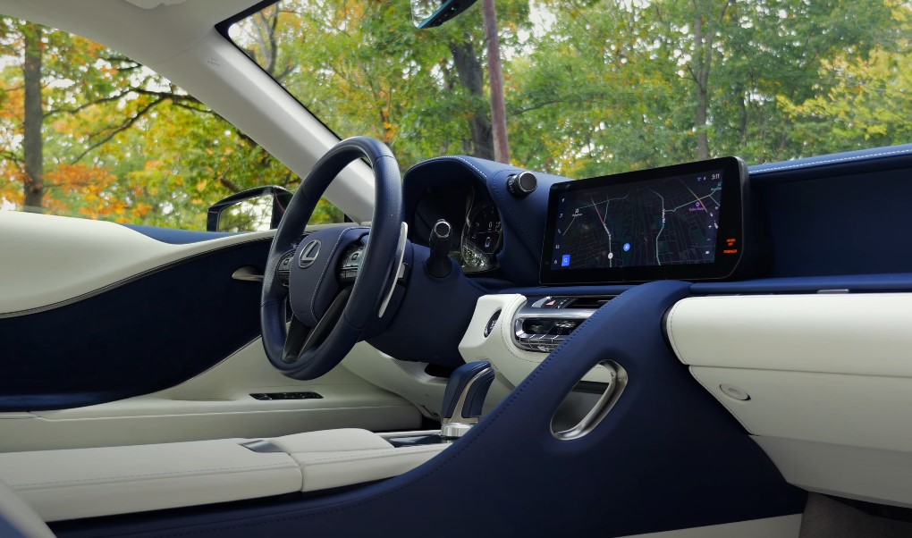 Interior of the Lexus LC 500