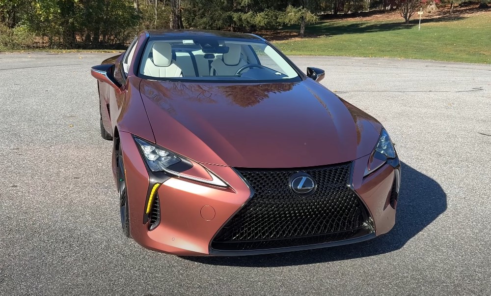 New Lexus LC 500 on a parking lot