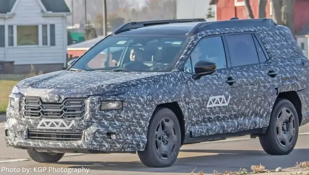 Spy photo of the new 2026 Subaru Outback SUV