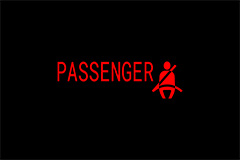 Dash warning light says the passenger should wear a seatbelt