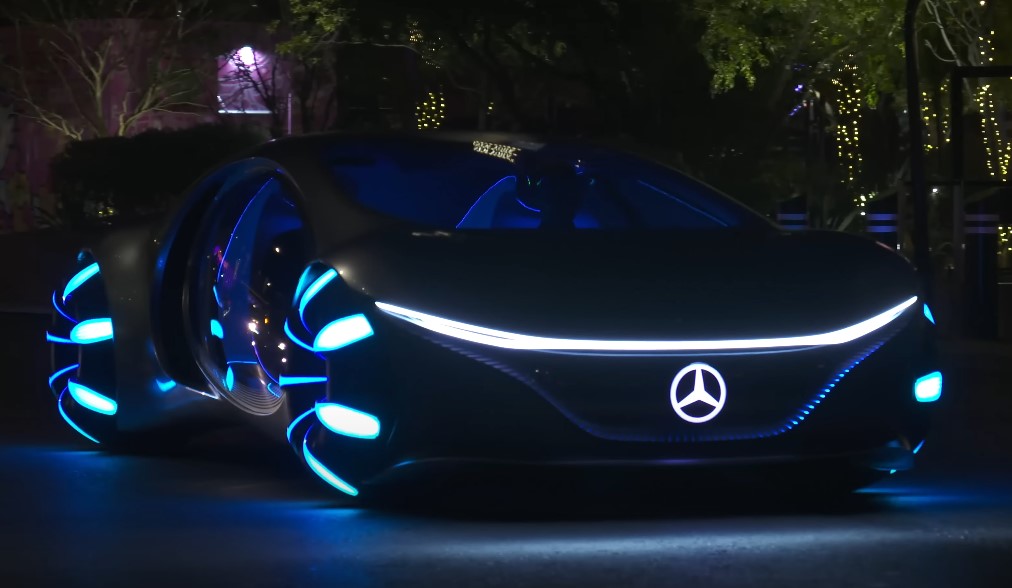 AVTR Mercedes-Benz at night