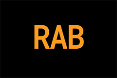 Yellow dash warning light saying RAB