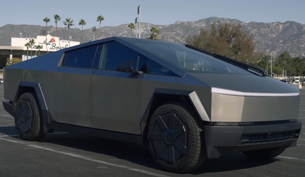 Tesla Cybertruck on a parking lot