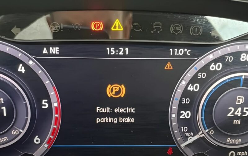 Nissan electronic parking brake warning light