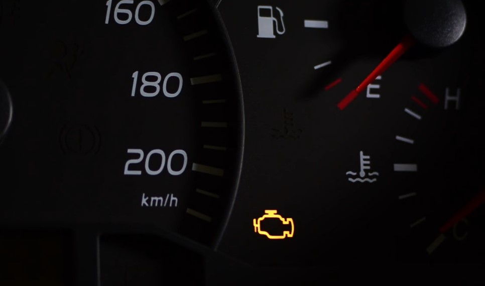 Check engine warning light