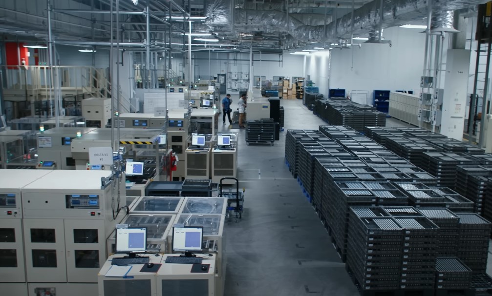 EV battery factory on the inside