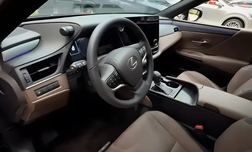 Interior of the Lexus ES model