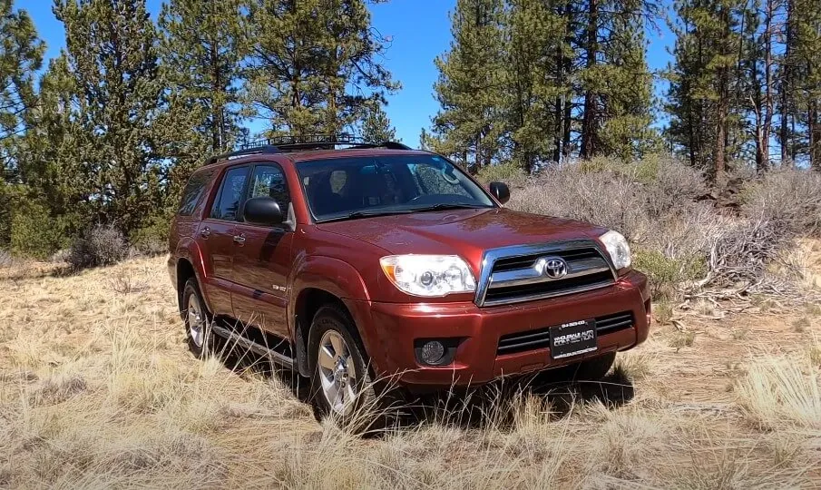 A rust-colored Toyota 4Runner, ready for an adventure in the wilderness