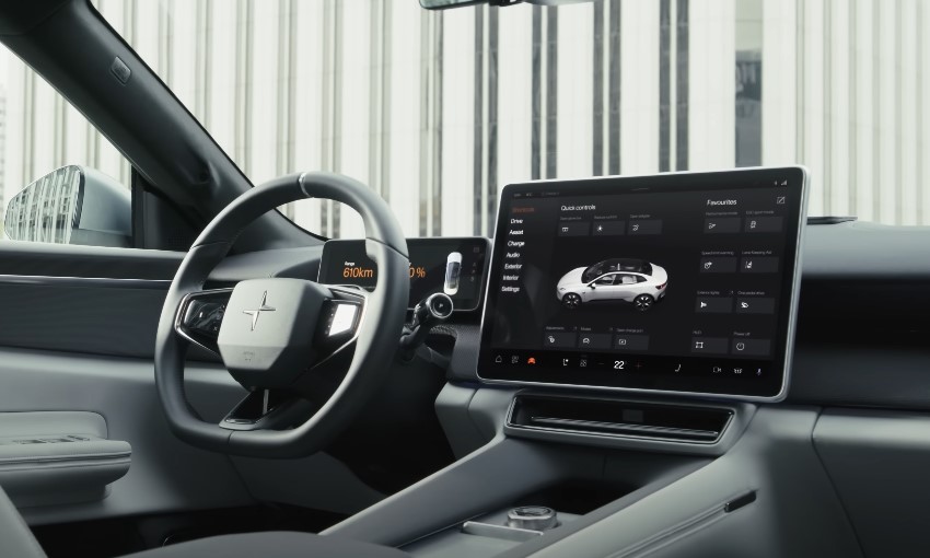 Interior of Polestar 4
