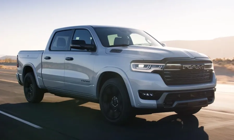 White Ram 1500 Ramcharger on the road