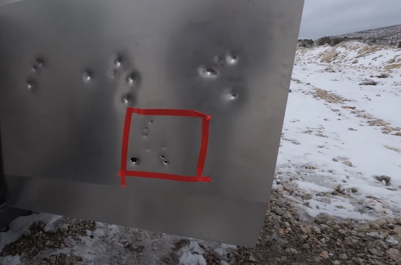 Cybertruck's doors marked with bullet holes,