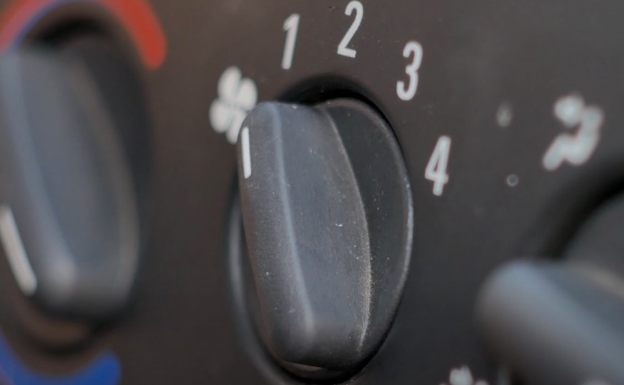 Precisely adjusted climate control knob