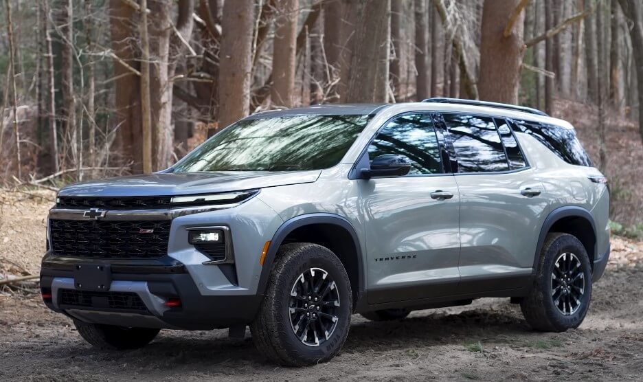 Gray Chevy Traverse crossover SUV