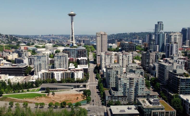 Beautiful summer day in Seattle