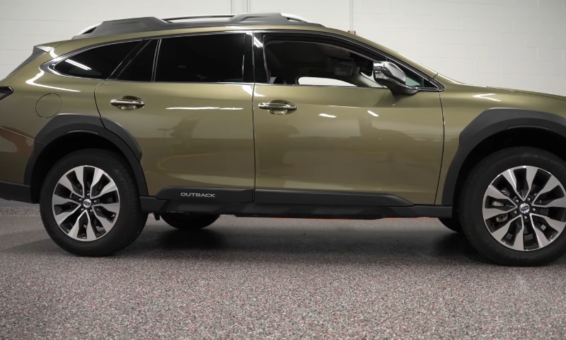 Subaru Outback SUV in the garage